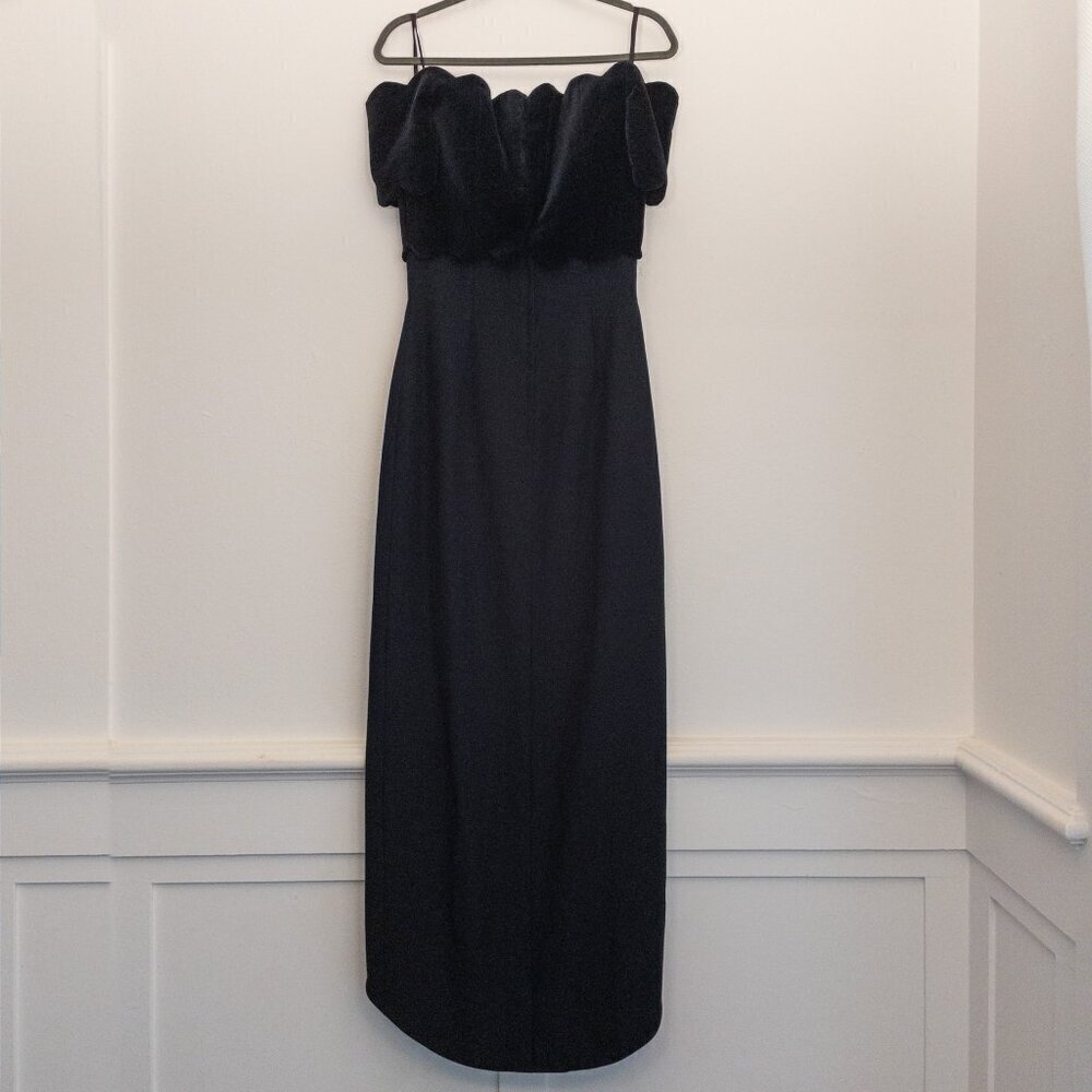 Vintage Saks Fifth Avenue Strapless Velvet & Satin Gown | Tomasz Starzewski | 8 - Picture 3 of 10